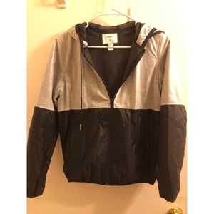 Forever21 black and grey windbreaker